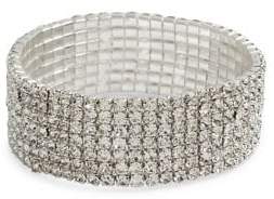 Cezanne Crystal Stretch Cuff Bracelet