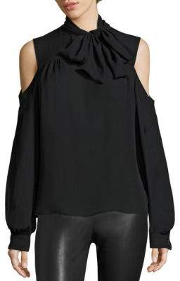 Saks Fifth Avenue COLLECTION Tie-Neck Silk Blouse