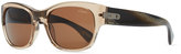 Thumbnail for your product : Lanvin Transparent Rectangle Sunglasses, Brown
