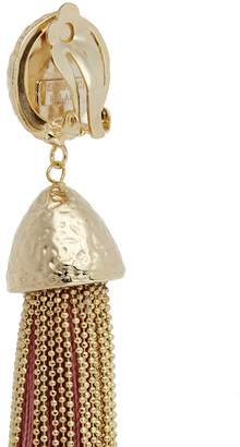 Rosantica Tassel clip earrings