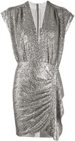 Thumbnail for your product : IRO Sequin Draped Fitted Dress