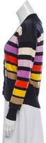 Thumbnail for your product : Sonia Rykiel Striped V-Neck Cardigan