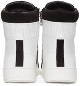 Thumbnail for your product : Balmain White Quilted High-Top Sneakers