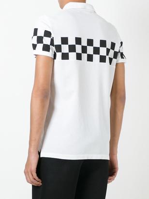 DSQUARED2 chest checkerboard polo shirt