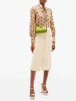 Thumbnail for your product : Gucci Ophidia Snake-trim Satin Cross-body Bag - Green Multi