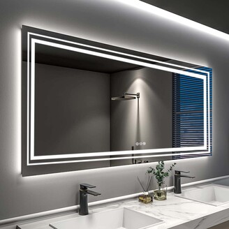 Lennox Lighted Bathroom Mirror with Anti-Fog