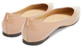 Thumbnail for your product : Jimmy Choo Love Flat Patent-leather Ballet Flats - Womens - Nude