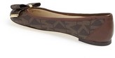 Thumbnail for your product : MICHAEL Michael Kors 'Kiera' Logo Stamped Leather Ballet Flat