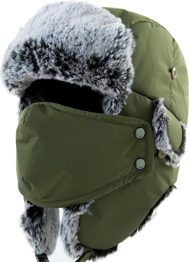 Trapper Hat Russian Ushanka Sherpa Cossack Fur Warm Winter Ski Showerproof
