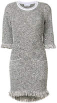 Sonia Rykiel tweed fringed dress 