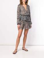 Thumbnail for your product : Fisico leopard print mini skirt