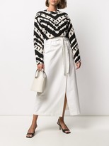 Thumbnail for your product : FEDERICA TOSI High-Rise Straight-Leg Wrap Skirt