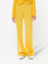 Thumbnail for your product : Alice + Olivia Dylan cotton palazzo trousers