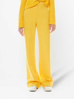 Alice + Olivia Dylan cotton palazzo trousers