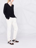 Thumbnail for your product : Allude fine-knit V-neck jumper