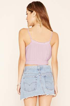 Forever 21 Smocked Cropped Cami