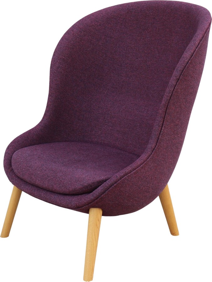 Danish Modern Simon Legald For Normann Copenhagen Hyg Lounge Chair, Maroon Wool