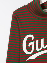 Thumbnail for your product : Gucci Children Logo-Print Striped Top
