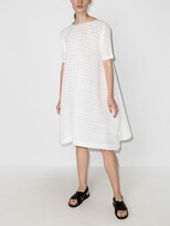 Thumbnail for your product : Pleats Please Issey Miyake Komorebi pleated asymmetric dress