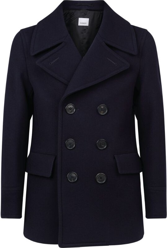 Burberry Double-Breasted Pea Coat - ShopStyle Outerwear