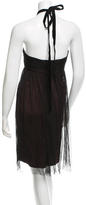 Thumbnail for your product : Andrew Gn Embellished Halter Dress w/ Tags