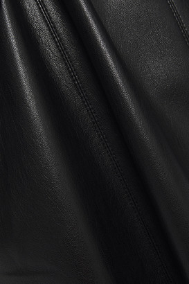 Nanushka Tarot Belted Vegan Leather Maxi Dress
