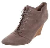 Thumbnail for your product : Belle by Sigerson Morrison Lace-Up Wedge Booties