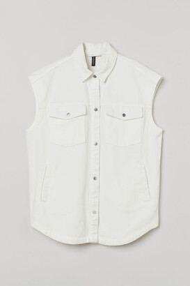 White Denim Vest | Shop the world's largest collection of fashion |  ShopStyle UK