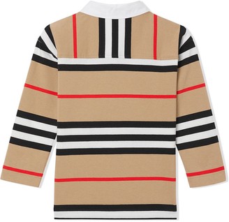 Burberry Children TEEN Icon Stripe polo shirt