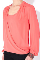 Thumbnail for your product : Wallis Coral Embellished Wrap Top