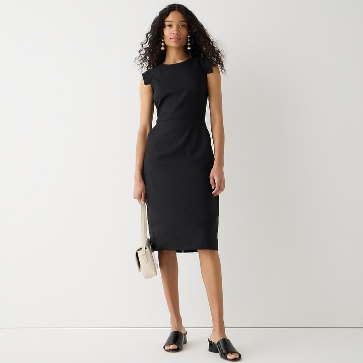 J Crew Resume dress in stretch - Resume Dress In Stretch Linen 