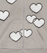 Thumbnail for your product : Givenchy Kids Heart-print jersey zip-up hoodie
