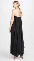Thumbnail for your product : Halston Strapless Draped Back Georgette Gown