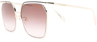 Alexander McQueen Sunglasses Top-Bar Oversized Sunglasses