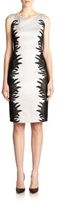 Thumbnail for your product : Carmen Marc Valvo Embroidered Metallic Cocktail Dress