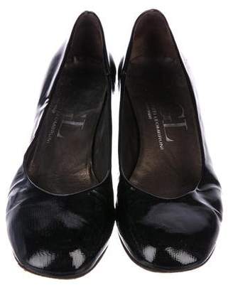 AGL Patent Leather Round-Toe Pumps