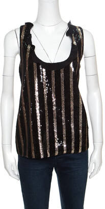 black and gold sparkly top