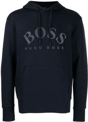 HUGO BOSS logo print hoodie