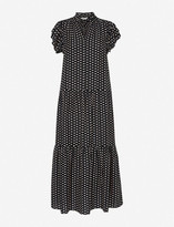 Thumbnail for your product : Whistles Elephant-print silk-crepe midi dress