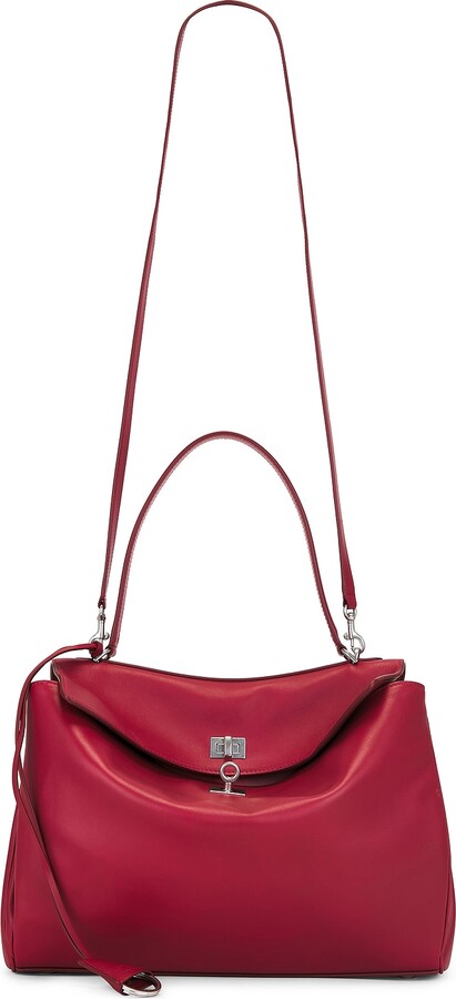 Balenciaga Rodeo Medium Top Handle Bag in Red
