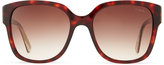 Thumbnail for your product : Lanvin Tortoise Sunglasses with Mother-of-Pearl, Brown