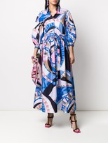 Thumbnail for your product : Emilio Pucci Abstract-Print Puff-Sleeve Dress