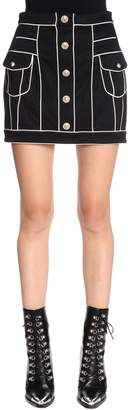 Balmain High Waisted Jersey Mini Skirt