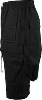 Thumbnail for your product : Rick Owens Black Cotton Cargo Short.