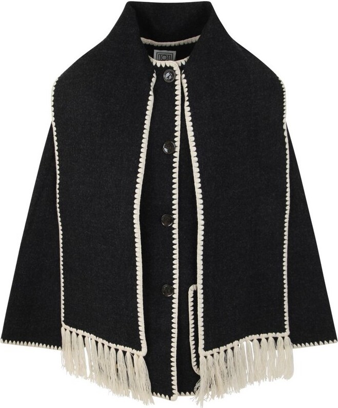 Totême Embroidered Scarf-Detailed Jacket