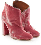 Thumbnail for your product : Malone Souliers Eula Velvet Ankle Boots