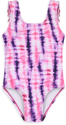 Saks Fifth Avenue Girls Sport & Swimwear Swimwear Swimsuits Little Girls & Girls Heart Tie-Dye One-Piece Swimsuit 