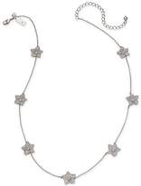 Thumbnail for your product : Kate Spade Gold-Tone Pavé Flower Station Necklace, 17" + 3" extender