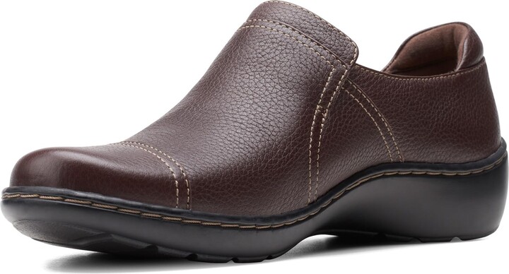 clarks sara poppy slip on loafer