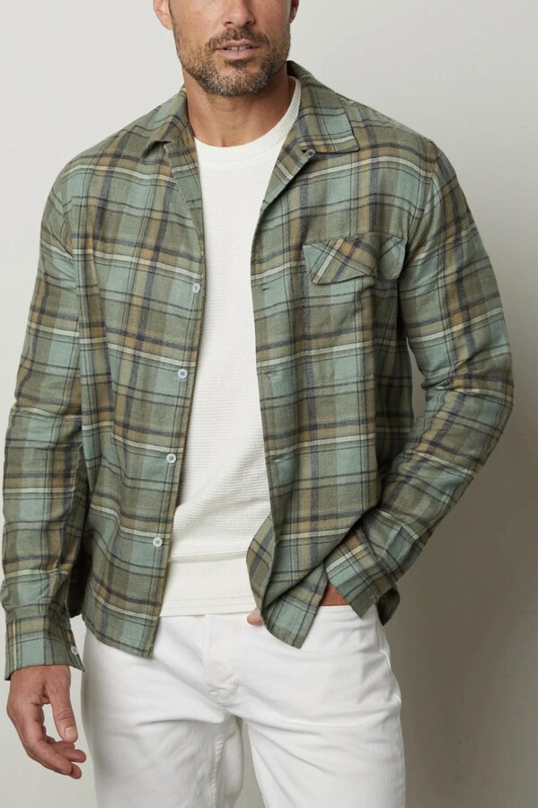 Velvet by Graham & Spencer Timothy Plaid Shirt In Multi